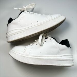 Zara Kids Unisex White Platform Sneakers Size 32 Alexander McQueen Style